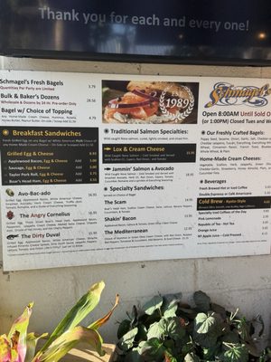 Menu photo 1 Schmagel's Bagels Saint Augustine, FL Menu photo 1 Schmagel's Bagels Saint Augustine, FL