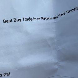 Best Buy - Receipt for the fake recycle program