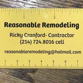 Reasonable Remodeling - General Contractors Near Me - Grand Prairie, Texas Reasonable Remodeling - General Contractors Near Me - Grand Prairie, Texas