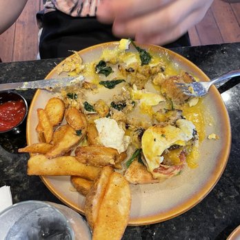 Curio Bistro - Eggs Benedict Crabcake dish - Cajun/Creole Near Me - New Orleans, Louisiana