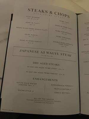 Menu photo 3 Del Frisco's Double Eagle Steakhouse Las Vegas, NV