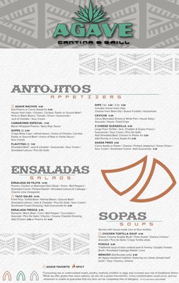 Menu photo 3 Agave Cantina & Grill Oroville, CA