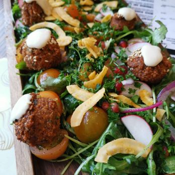 Eggstatic - Falafel lime tahini salad - Breakfast & Brunch Near Me - Toronto, Ontario Eggstatic - Falafel lime tahini salad - Breakfast & Brunch Near Me - Toronto, Ontario