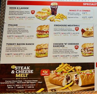 Menu photo 3 Firehouse Subs Rose Pavillion Pleasanton, CA Menu photo 3 Firehouse Subs Rose Pavillion Pleasanton, CA
