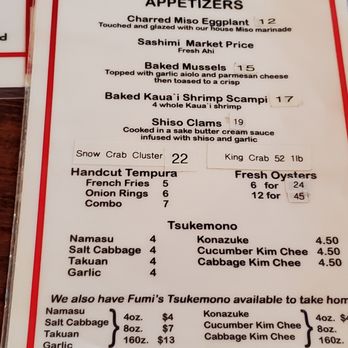 Fumi's Kitchen - Limited menu. - Japanese Near Me - Kailua-Kona, Hawaii