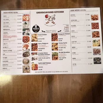 UnderGround Kitchen - Menu-10/7/22 - Beer Bar Near Me - Federal Way, Washington