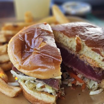 Urban Plates - Seared Wild Ahi Tuna Sandwich - New American Near Me - Brea, California Urban Plates - Seared Wild Ahi Tuna Sandwich - New American Near Me - Brea, California