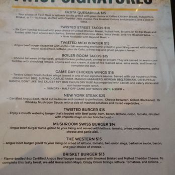 Twist - a menu for a fast food restaurant - Gastropubs Near Me - Salt Lake City, Utah Twist - a menu for a fast food restaurant - Gastropubs Near Me - Salt Lake City, Utah