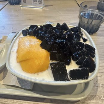 Sweethoney Dessert - Grass jelly & mango ice! So good! - Desserts Near Me - Colma, California Sweethoney Dessert - Grass jelly & mango ice! So good! - Desserts Near Me - Colma, California