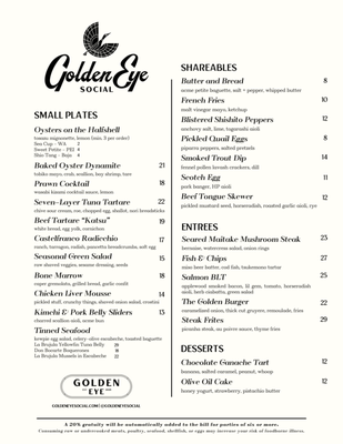Menu photo 6 Golden Eye Social San Francisco, CA Menu photo 6 Golden Eye Social San Francisco, CA