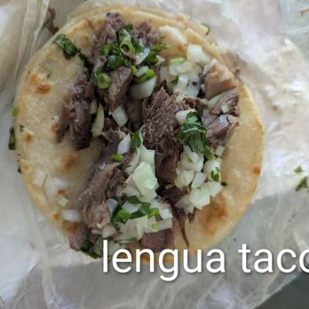 Los Primos Cantina - Lengua taco = yummy and tender lengua - Mexican Near Me - Costa Mesa, California