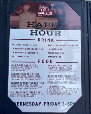 Menu photo 4 Poor Red's Bar-B-Q El Dorado, CA