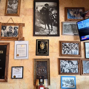 MX 30 30 - A few of the Mexican American memorabilia next to entrance table - Mexican Near Me - Los Angeles, California