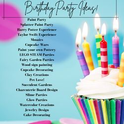 ConnectEd & Inspired - Birthday Party Options