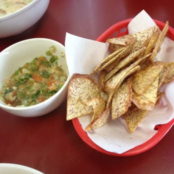 Foo Foo Tei - Fresh fried taro chips w/ salsa - Tapas/Small Plates Near Me - Hacienda Heights, California