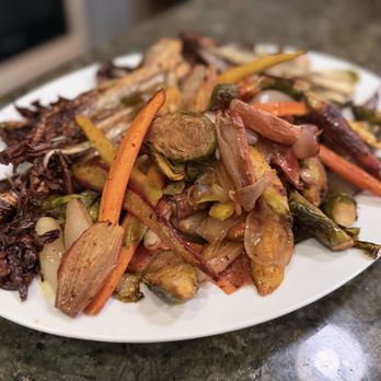 The Malibu Chef - Roasted root veggies. So damn good, the onions were glass and redeccio off the hook. All dishes were seasoned perfectly. - Caterers Near Me The Malibu Chef - Roasted root veggies. So damn good, the onions were glass and redeccio off the hook. All dishes were seasoned perfectly. - Caterers Near Me