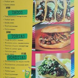 Los Guerreros - 2023 Hot food menu