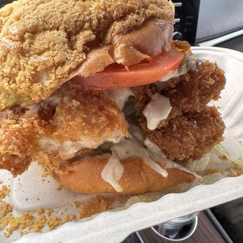 Ah Ma’s kitchen  - Fried Chicken Sandwich on Pineapple Bun - Asian Fusion Near Me - San Francisco, California