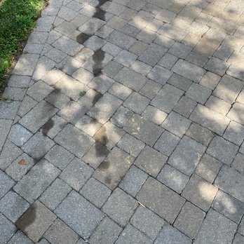Smart Scapes - Oil left on driveway - Artificial Turf Near Me - Nashville, Tennessee