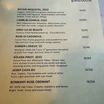 Cagette - Wine Menu - Wine Bars Near Me - Seattle, Washington