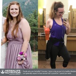 The Nutrition Fix - Before and after photo of our customer who got started on a nutrition program with us !