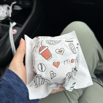 Java Bean Coffee - Cute paper wrapping for sausage, egg, and cheese sandwich! - Food Trucks Near Me - Spring Green, Wisconsin Java Bean Coffee - Cute paper wrapping for sausage, egg, and cheese sandwich! - Food Trucks Near Me - Spring Green, Wisconsin