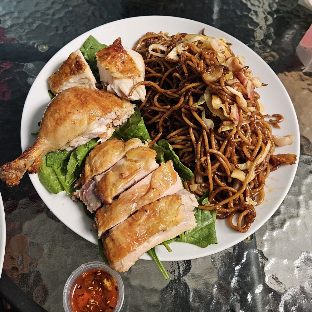 Sweet Corner Cafe - Roast Chicken with noodles - Comfort Food Near Me - Aiea, Hawaii Sweet Corner Cafe - Roast Chicken with noodles - Comfort Food Near Me - Aiea, Hawaii