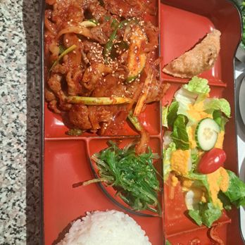 Ha Ahn Korean Restaurant - Spicy pork bulgogi lunch box - Korean Near Me - Cleveland, Ohio Ha Ahn Korean Restaurant - Spicy pork bulgogi lunch box - Korean Near Me - Cleveland, Ohio
