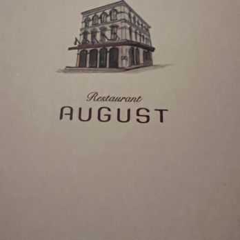 Restaurant August - Menu - New American Near Me - New Orleans, Louisiana