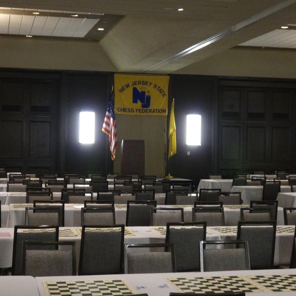 Hilton Parsippany - Grand Ballroom before the first round - Hotels Near Me - Parsippany, New Jersey