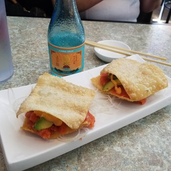 Go Fish Sushi Bar - Yummy spicy tuna tacos offered on the happy hour menu... so good. - Sushi Bars Near Me - Simi Valley, California Go Fish Sushi Bar - Yummy spicy tuna tacos offered on the happy hour menu... so good. - Sushi Bars Near Me - Simi Valley, California