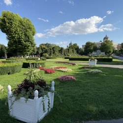 Volksgarten - Volksgarten public park located in the Innere Stadt district of Vienna, Austria