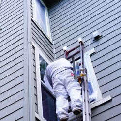 American Classic Painters - Masking exterior of the house before painting