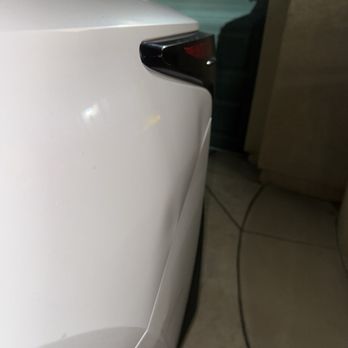 Metal Massager - Before - Mobile Dent Repair Near Me