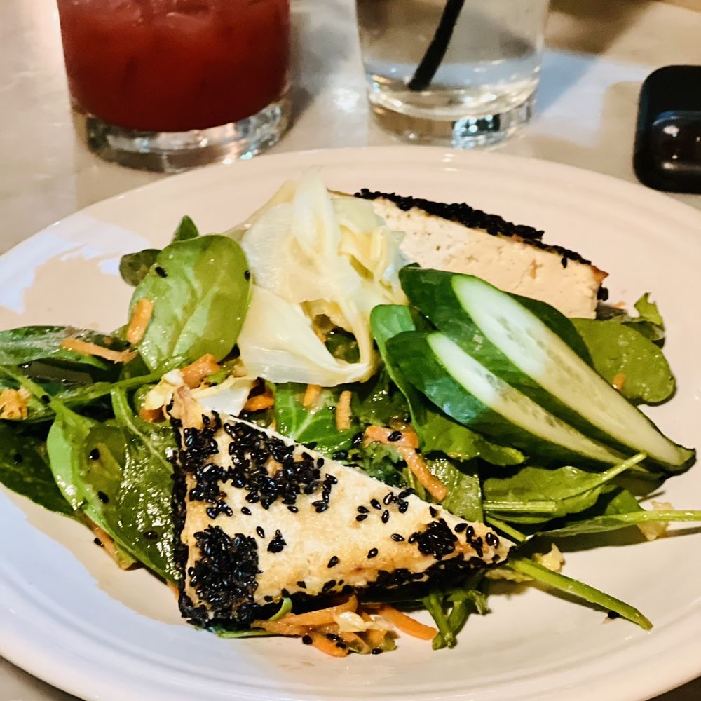 Mizuna - Grilled Ginger Tofu Salad - New American Near Me - Spokane, Washington