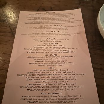 Pammy's - Drink menu - Italian Near Me - Cambridge, Massachusetts Pammy's - Drink menu - Italian Near Me - Cambridge, Massachusetts