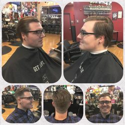 Floyd's 99 Barbershop - Look at that taper ! Cut done by Sarah G