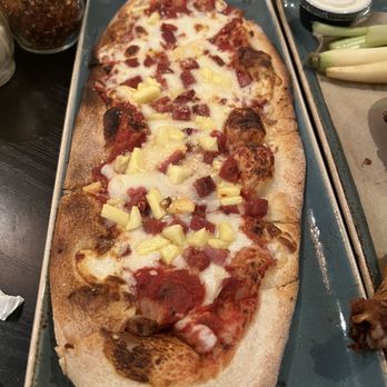 New York West - Hawaiian flat bread - Pizza Near Me - San Diego, California New York West - Hawaiian flat bread - Pizza Near Me - San Diego, California