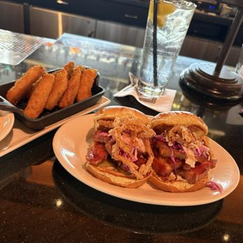 The Cheesecake Factory - Fried pickles and pork belly sliders - Desserts Near Me - Cypress, Texas The Cheesecake Factory - Fried pickles and pork belly sliders - Desserts Near Me - Cypress, Texas