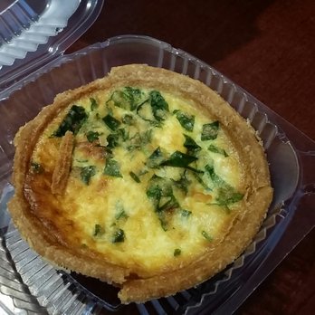 The Dancing Goat - Spinach butternut quiche, about $6 - Bakeries Near Me - North East Margaree, Nova Scotia
