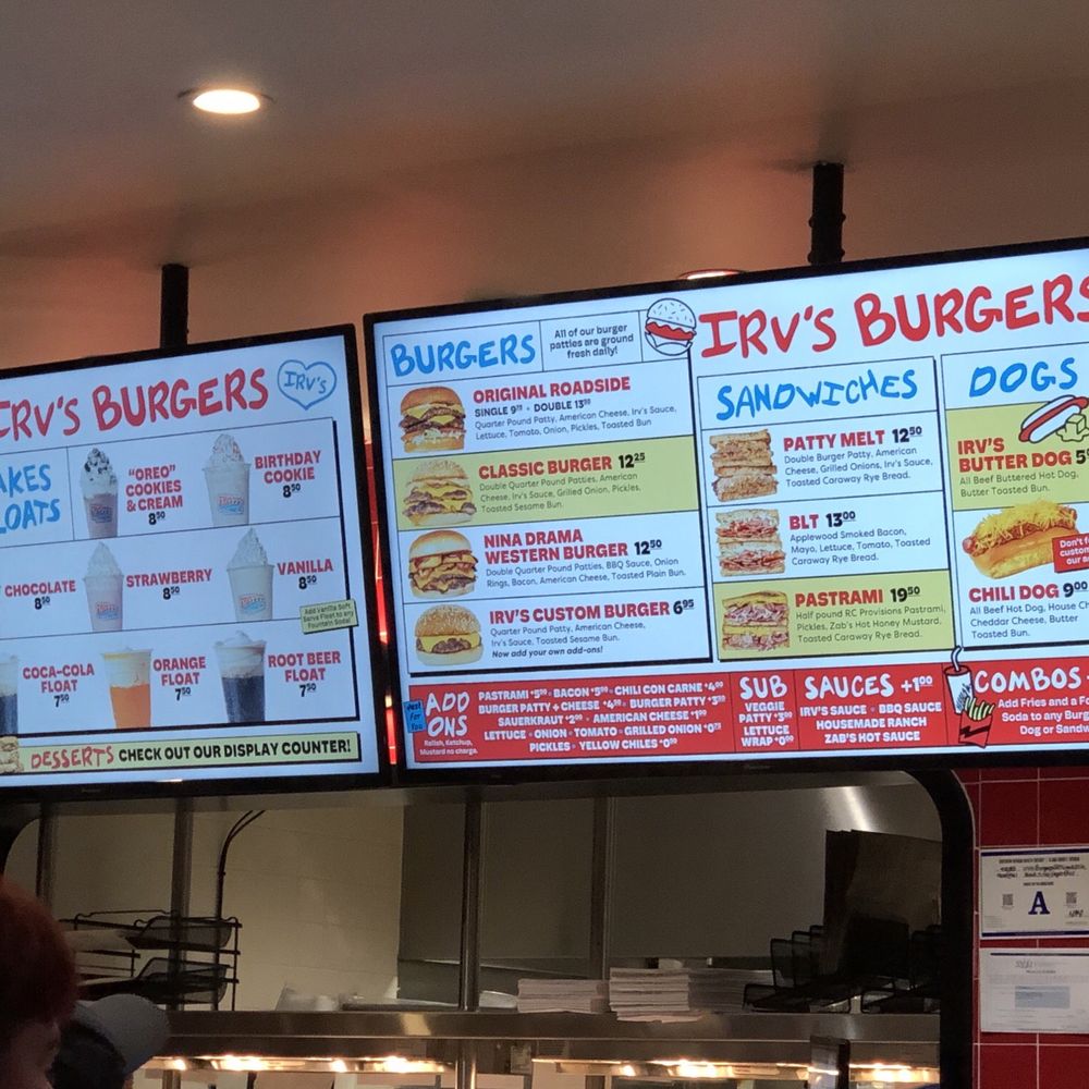 Irv's Burgers - Menu - Burgers Near Me - Las Vegas, Nevada Irv's Burgers - Menu - Burgers Near Me - Las Vegas, Nevada