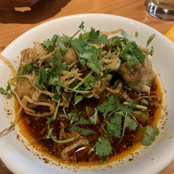 Mecha Noodle Bar - Red oil dumplings - Ramen Near Me - Stamford, Connecticut Mecha Noodle Bar - Red oil dumplings - Ramen Near Me - Stamford, Connecticut