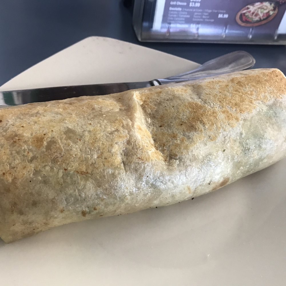 Giant chili verde burrito