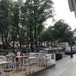 Some outdoor seating Some outdoor seating