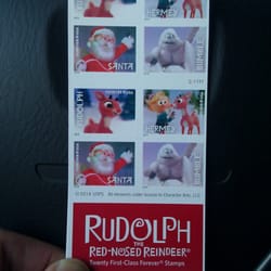 United States Postal Service - Rudolph the Red-Nose Reindeer stamps! #ChristmastimeIsHere