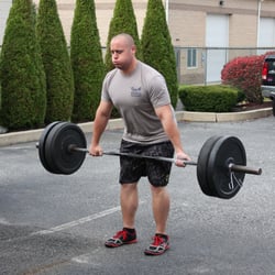 Old World Strong - Coach "Tank" killing those Deadlifts in our Mantua location