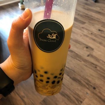 Snow Cloud - Coconut milk tea with boba and lychee jelly - Desserts Near Me - Towson, Maryland Snow Cloud - Coconut milk tea with boba and lychee jelly - Desserts Near Me - Towson, Maryland
