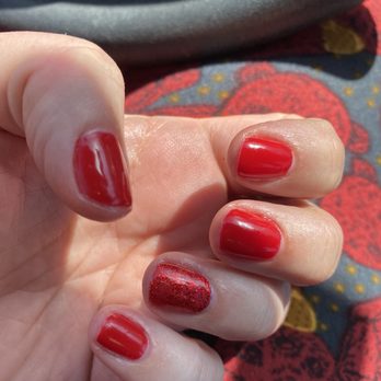 Blooming Nails & Spa - Gel #118 OPi and #111 of another brand on my ring fingers. Felt so great to get a mani pedi. - Nail Salons Near Me - Mission Viejo, California Blooming Nails & Spa - Gel #118 OPi and #111 of another brand on my ring fingers. Felt so great to get a mani pedi. - Nail Salons Near Me - Mission Viejo, California