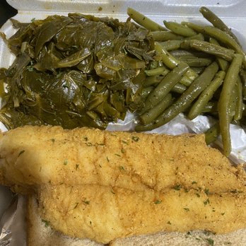 Blended Flavors - Catfish, collard greens and string beans - Southern Near Me - Linden, New Jersey