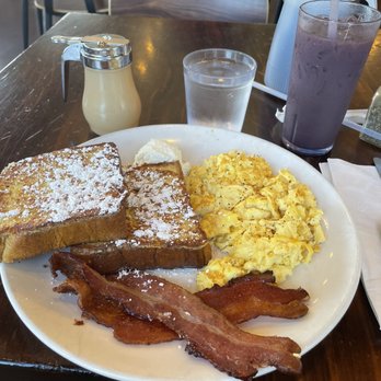 Kihei Caffe Lahaina - 2-2-2 with French toast, COD Ube cold brew and the true star: coconut syrup - Breakfast & Brunch Near Me - Lahaina, Hawaii Kihei Caffe Lahaina - 2-2-2 with French toast, COD Ube cold brew and the true star: coconut syrup - Breakfast & Brunch Near Me - Lahaina, Hawaii
